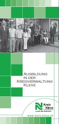Titelseite Infoflyer Ausbildung in der Kreisverwaltung Kleve